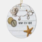 Strandhaus Keramik-Verzierung Keramik Ornament (Links)