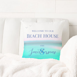 Strandhaus Kopfkissen Ozean blaues Meer Throw Kiss Kissen