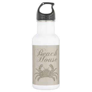 Strandhaus Krabbe Küste Küsten Vintage Edelstahlflasche