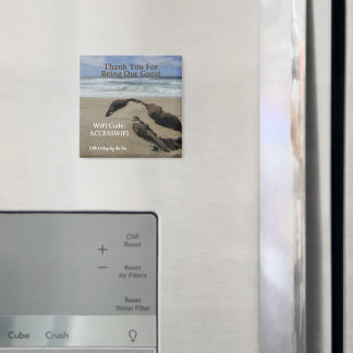 Strandhaus Küstenhaus Gäste-WLAN-Zugangscode Magnet