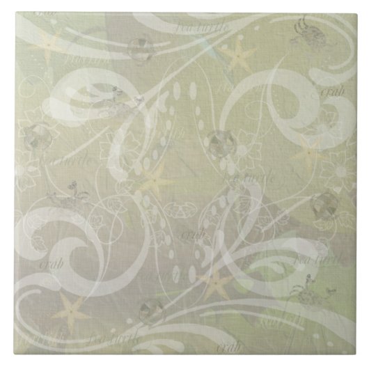 Strandhaus Meer Fliese (Vorderseite)