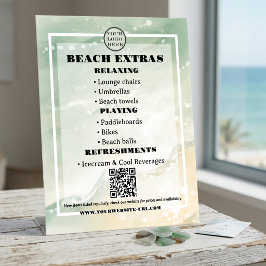 Strandhaus Miet QR Code Sockelschild