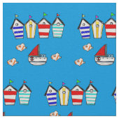 Strandhaus mit Meerwasser Stoff (Nahaufnahme)