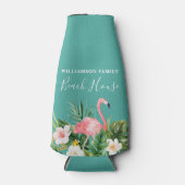 Strandhaus mit tropischen Flora Flaschenkühler (Vorderseite)