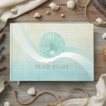 Strandhaus-Muschelschale Aqua Blau ID623
