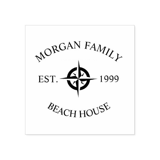 Strandhaus Nautic Gummistempel (Prägung)