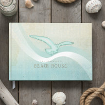 Strandhaus Nautical Möwe Aqua Blau ID623