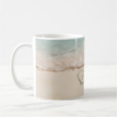 Strandhaus-Paar-Initialen Kaffeetasse (Links)