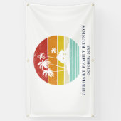 Strandhaus Palmen Familienzusammenkunft Benutzerde Banner (Vertikal)