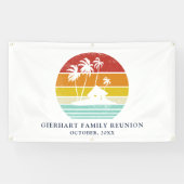 Strandhaus Palmen Familienzusammenkunft Benutzerde Banner (Horizontal)