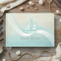Strandhaus Segelboot Aqua Blau ID623