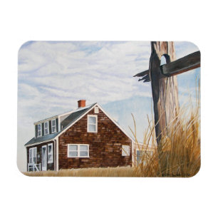 Strandhaus Sonnenaufgang Flexibles Magnet