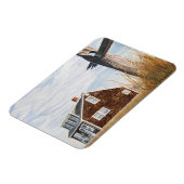 Strandhaus Sonnenaufgang Flexibles Magnet (Linke Seite)