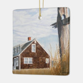 Strandhaus Sonnenaufgang Keramikornament (Links)