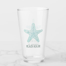 Strandhaus Starfish Aqua Blue ID623 Glas