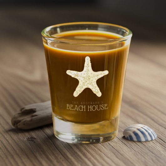 Strandhaus Starfish Gold ID623 Schnapsglas