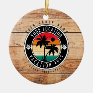 Strandhaus Urlaub Benutzerdefinierter Gruppenname Keramik Ornament