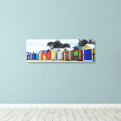 Strandhäuser | Brighton Beach, Melbourne Leinwanddruck (Insitu (Holzboden))