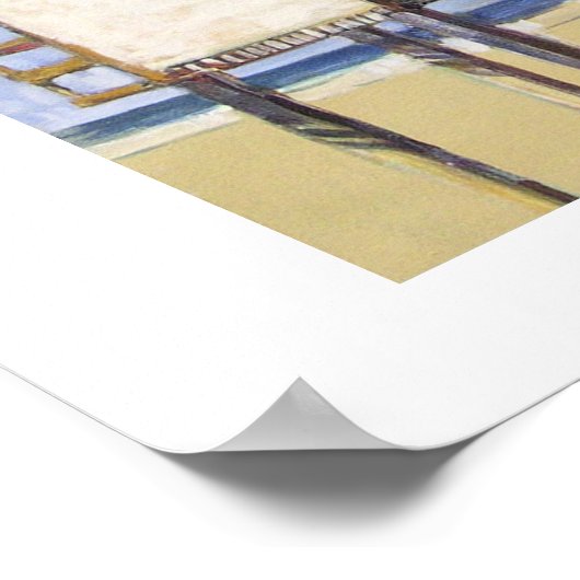 Strandhäuser drucken poster (Ecke)