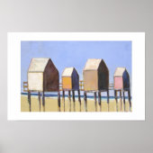 Strandhäuser drucken poster (Vorne)