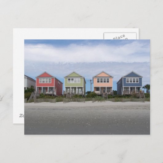 Strandhäuser Postkarte (Vorne/Hinten)