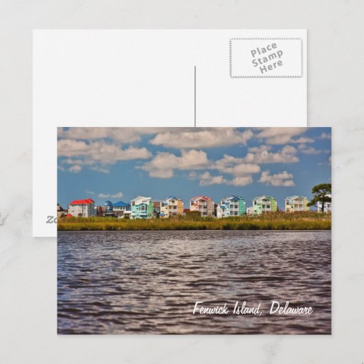 Strandhäuser Postkarte (Vorne/Hinten)