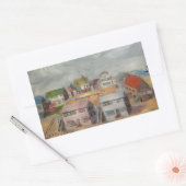 Strandhäuser Rechteckiger Aufkleber (Umschlag)