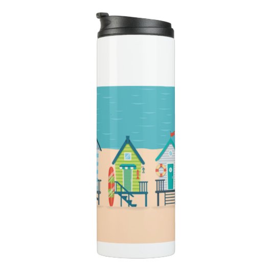 Strandhäuser Thermosbecher (Nach rechts gedreht)