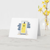 Strandhaustür Karte (Gelbe Blume)