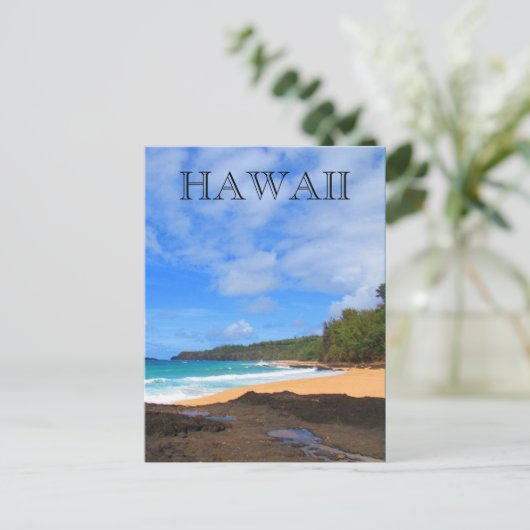 Strandhawaii Postkarte (Stehend Vorderseite)