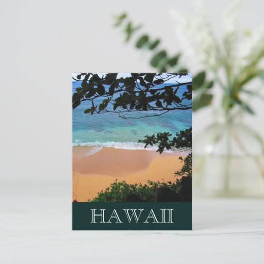 Strandhawaii Postkarte (Stehend Vorderseite)
