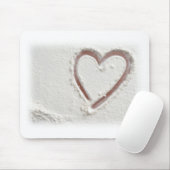 Strandherz von Sand Mousepad (Mit Mouse)