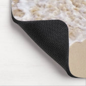 Strandherzen mit türkisblauem Wasser Mousepad (Ecke)