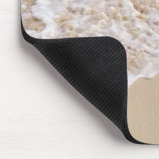 Strandherzen mit türkisblauem Wasser Mousepad (Ecke)