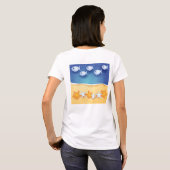 Strandhintergrund, Shirt (Schwarz voll)