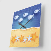 Strandhintergrund, Wanduhr (Winkel)