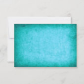 Strandhochzeit am türkisfarbenen Starfish Paar RSVP Karte (Rückseite)