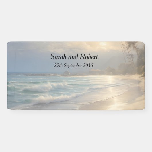 Strandhochzeit Banner (Horizontal)