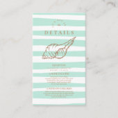 Strandhochzeit Begleitkarte (Vorderseite)