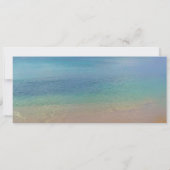 Strandhochzeit| Boarding Pass Ticket Zielort Einladung (Rückseite)