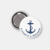Strandhochzeit Bootsanker Swag Magnet (Vorderseite/Rückseite)