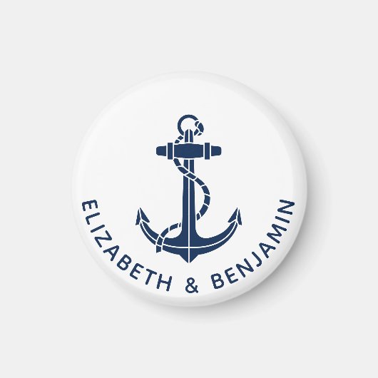 Strandhochzeit Bootsanker Swag Magnet (Vorne)