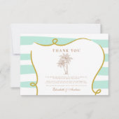 Strandhochzeit Dankeskarte (Vorderseite)