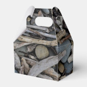 Strandhochzeit Driftwood Geschenkschachtel (Rückseite)