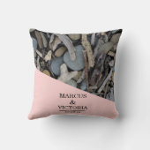 Strandhochzeit Driftwood Kissen (Rückseite)