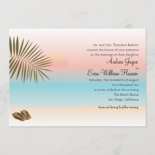 Strandhochzeit Einladung
