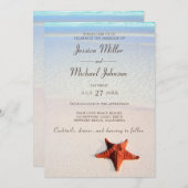 Strandhochzeit Einladung (Vorne/Hinten)