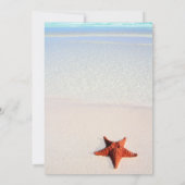 Strandhochzeit Einladung (Rückseite)