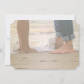 Strandhochzeit, Füße Save The Date (Rückseite)