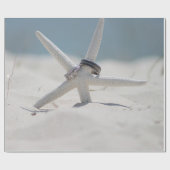 Strandhochzeit Geschenkpapier (Flach)